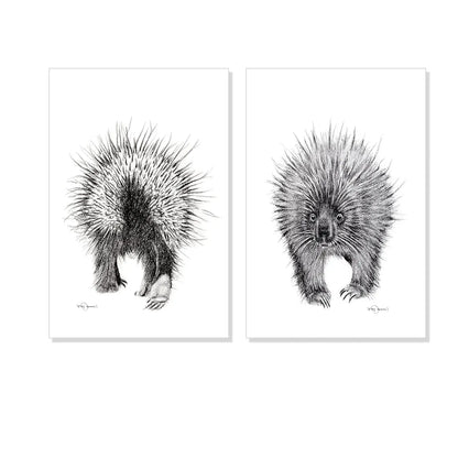 Porcupine print 