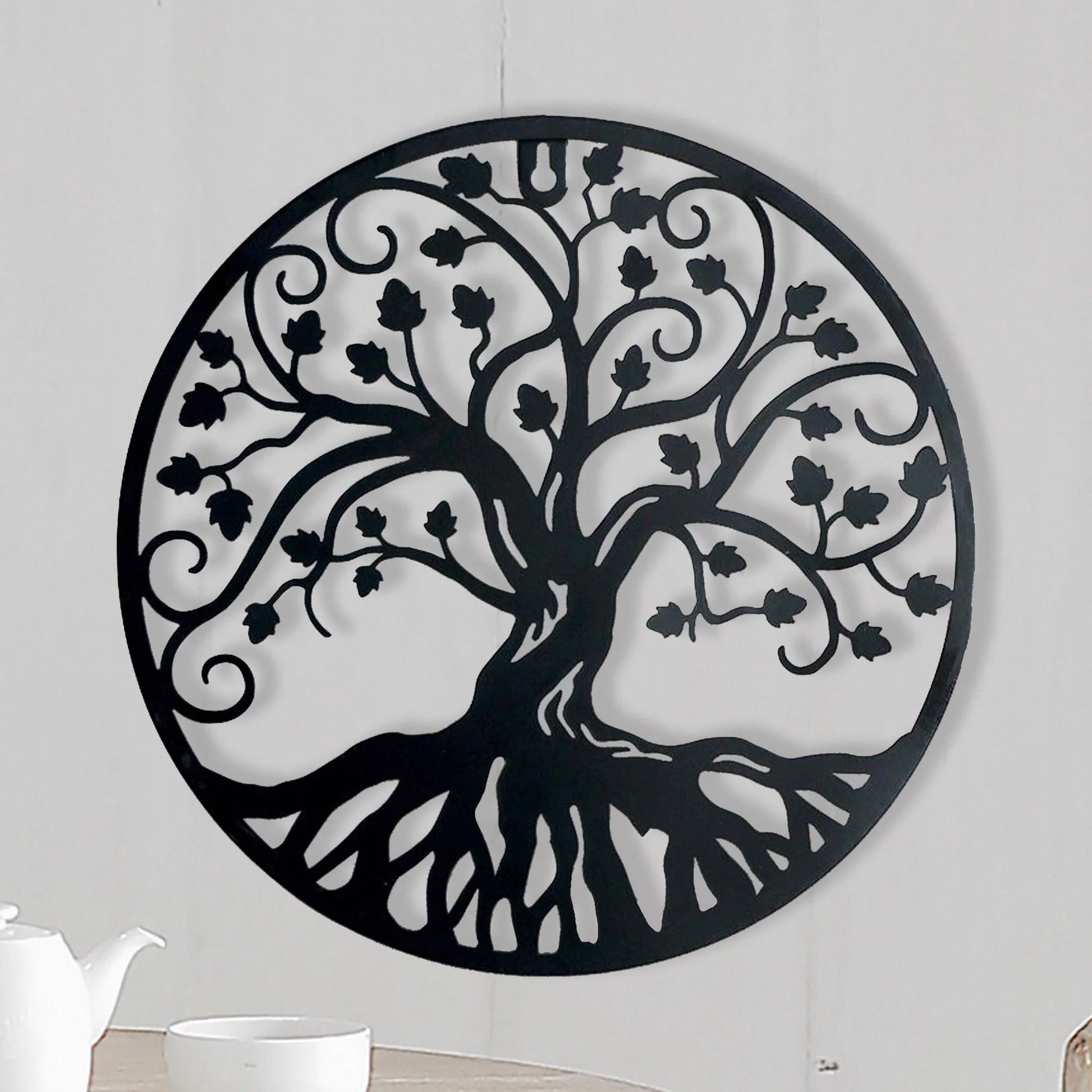 Metal tree of life wall decor