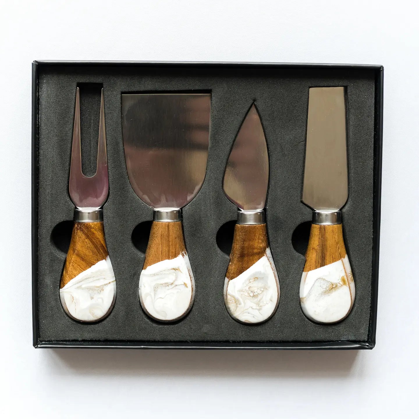 Resin Coated Cheese Knife Set - Set of 4