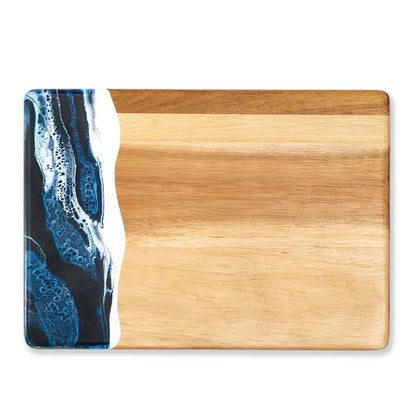 Wood Resin Date Night Cheese Charcuterie Board