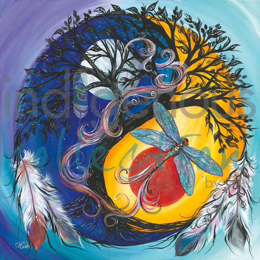 Ying Yang Indigenous art print