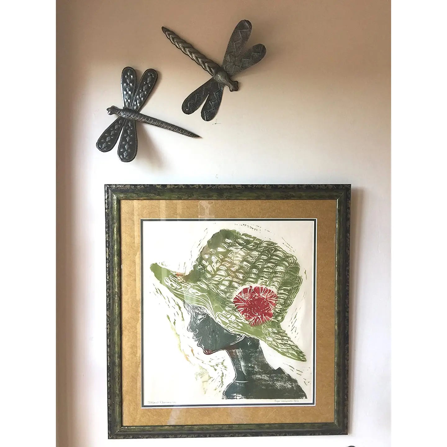 Haitian dragonflies metal wall decor