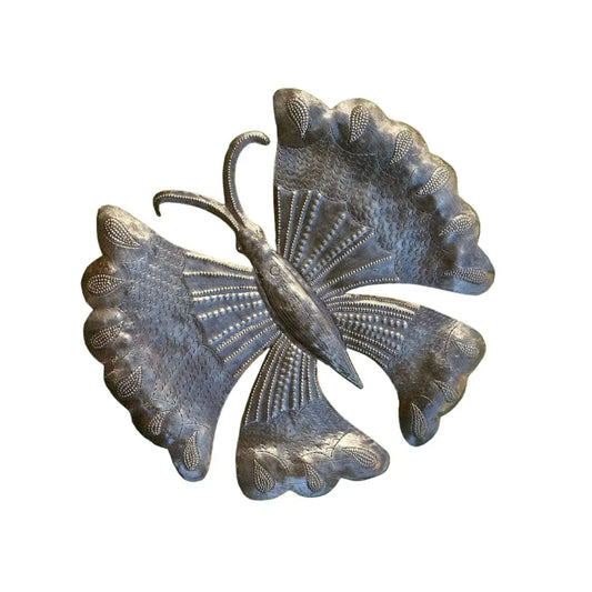 Haitian metal butterfly wall decor