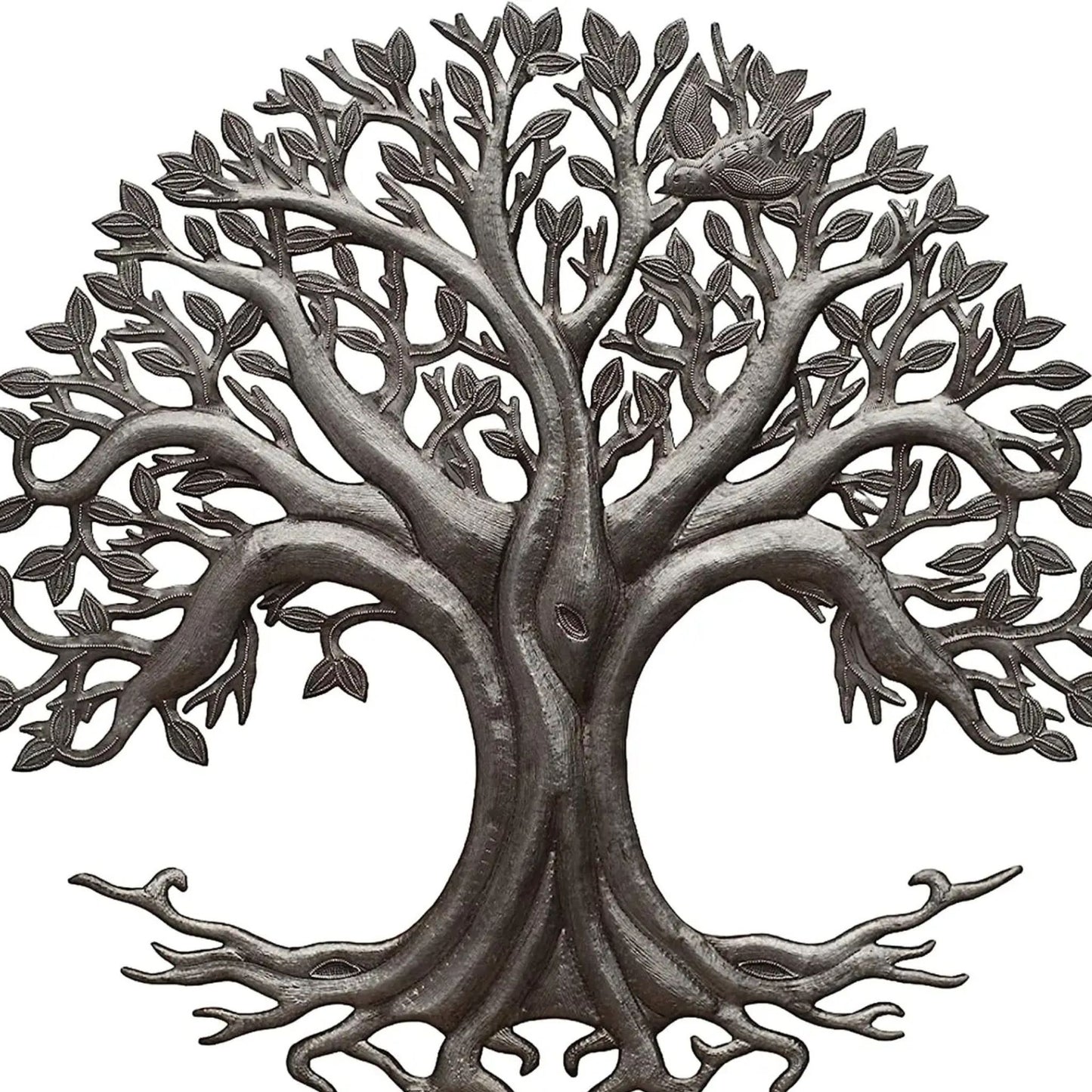 Haitian metal tree of life wall decor