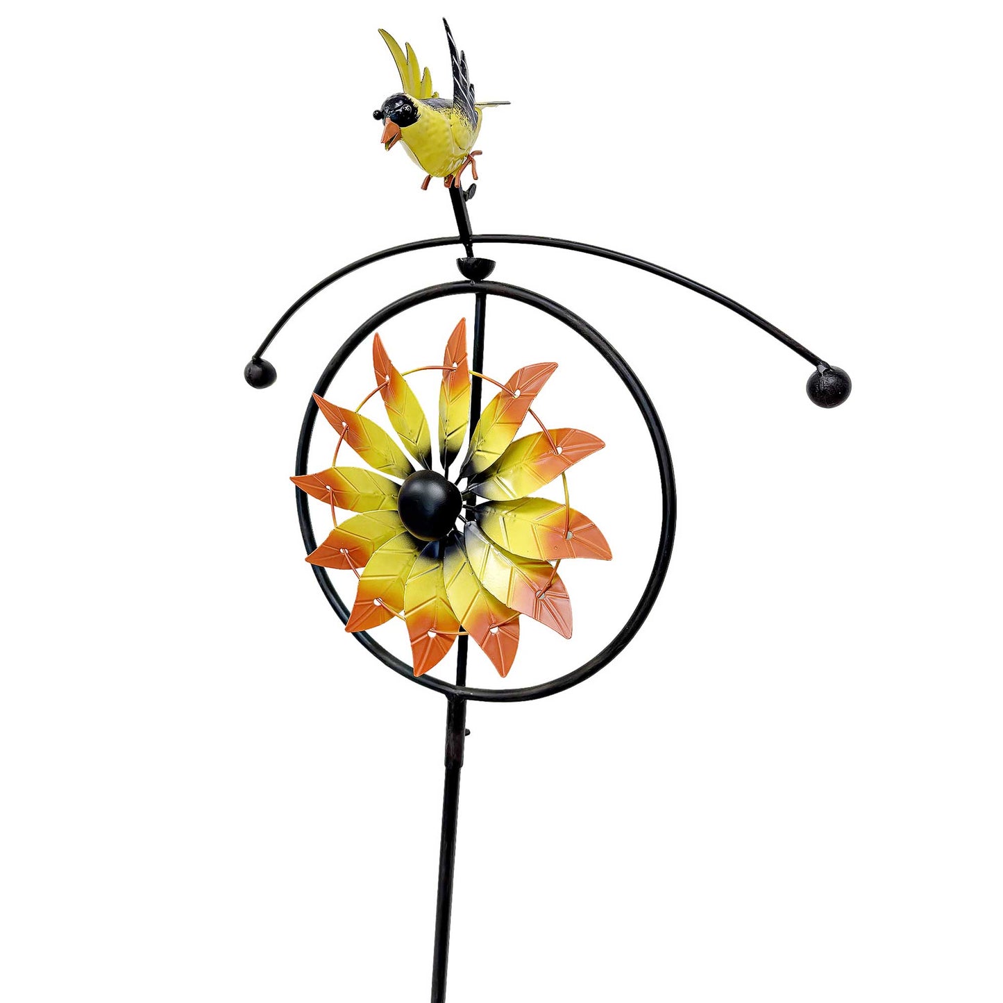Hummingbird Wind spinner garden stake