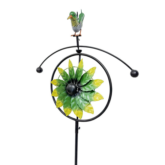 Hummingbird Windmill Spinner Garden Stake