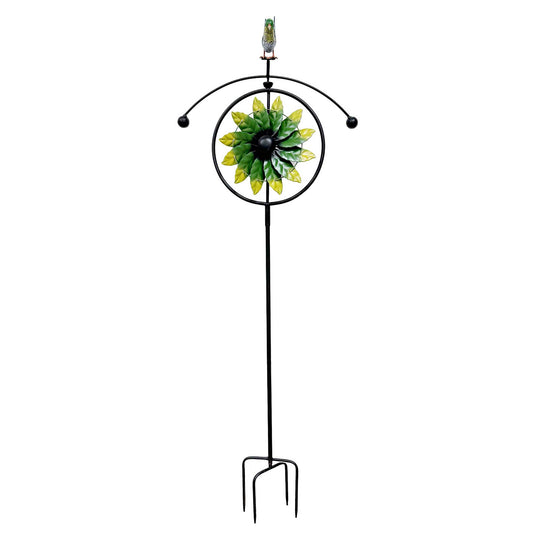 Hummingbird Windmill Spinner Garden Stake