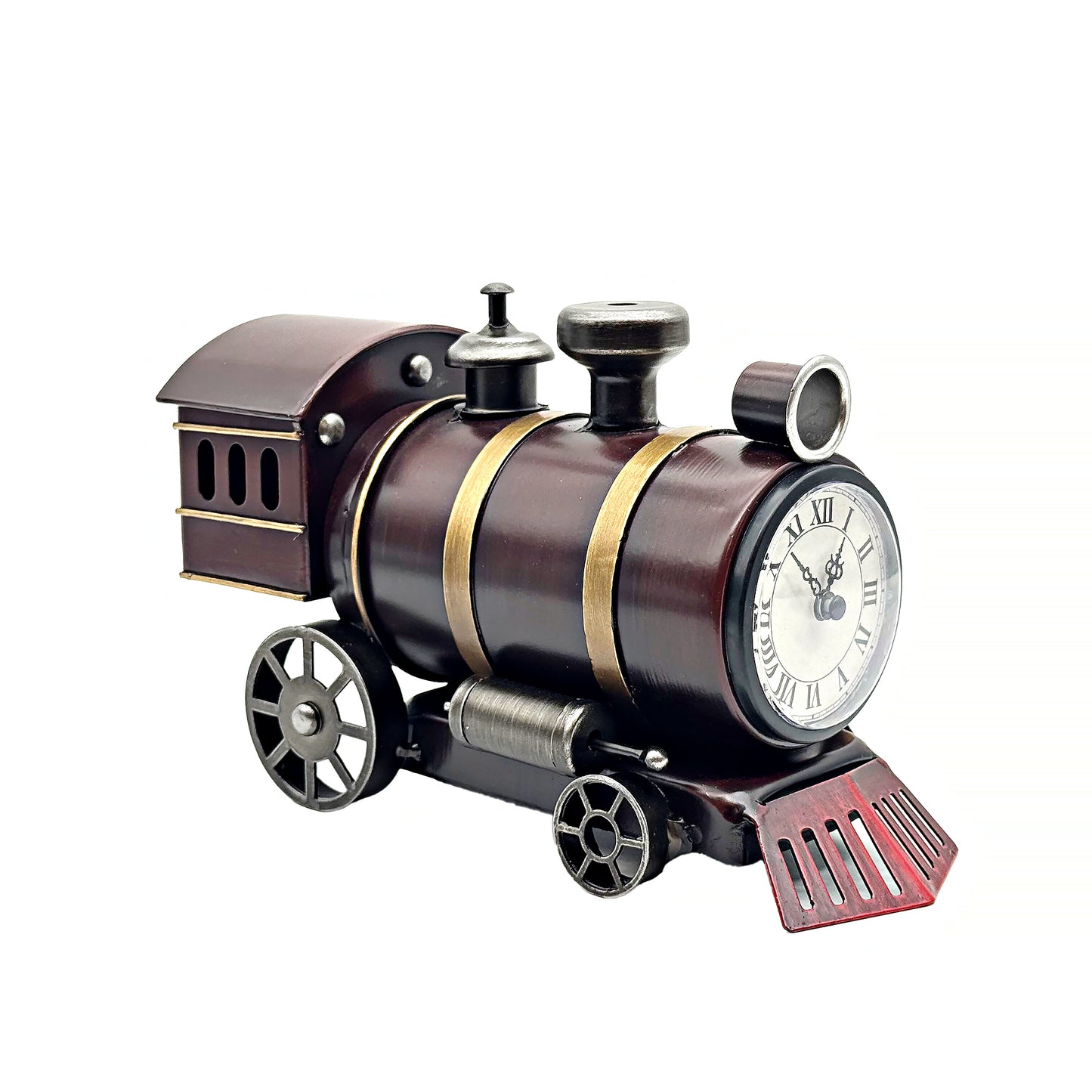 Vintage train table clock