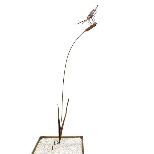 Dragonfly garden stake
