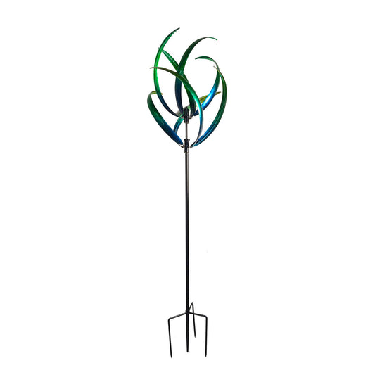 Emerald Breeze Kinetic Wind Spinner – Vibrant Outdoor Garden Art