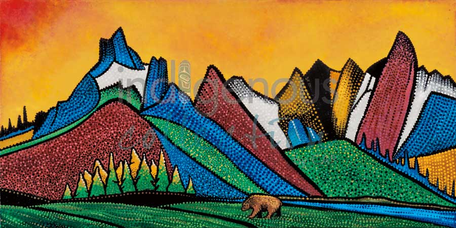 Red sky morning print