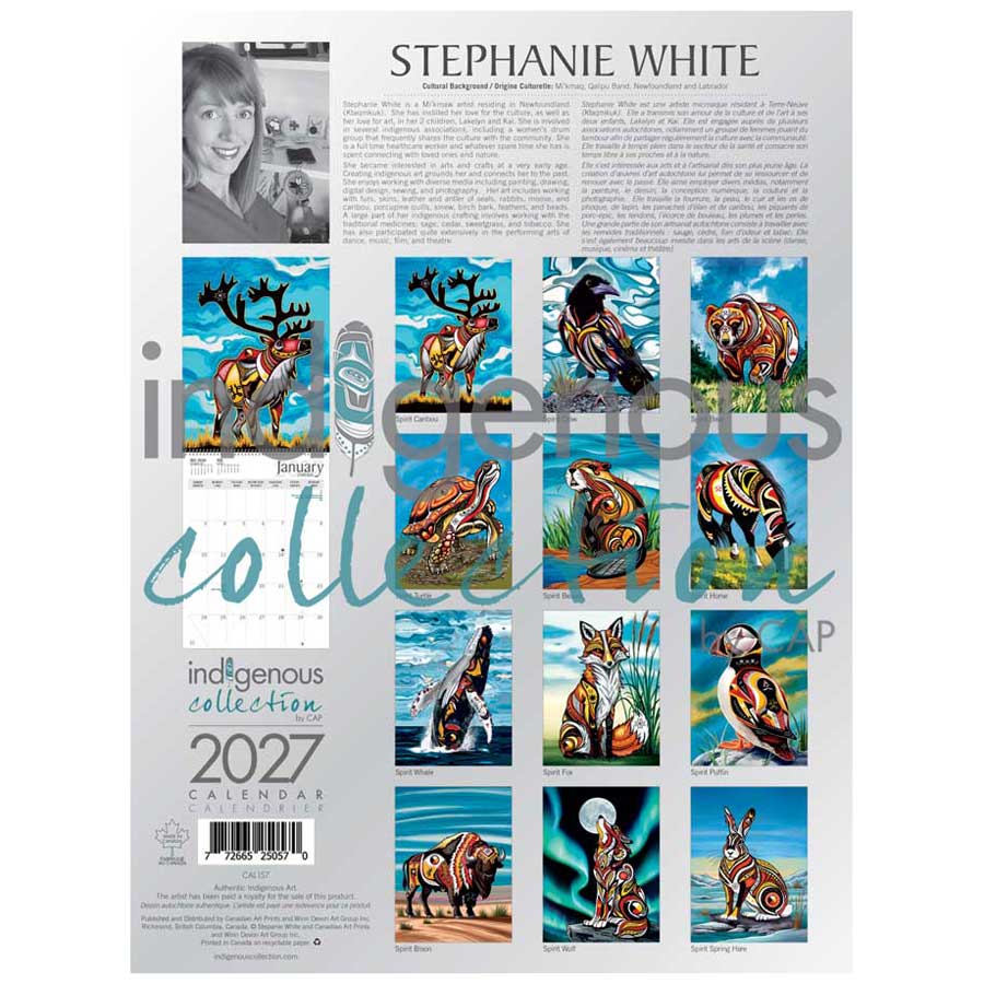 Jim Oskineegish 2027 wall calendar