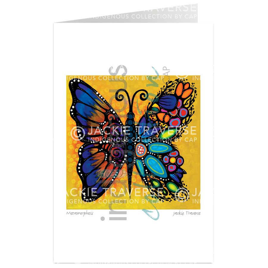 Metamorphosis art card by Jackie Traverse