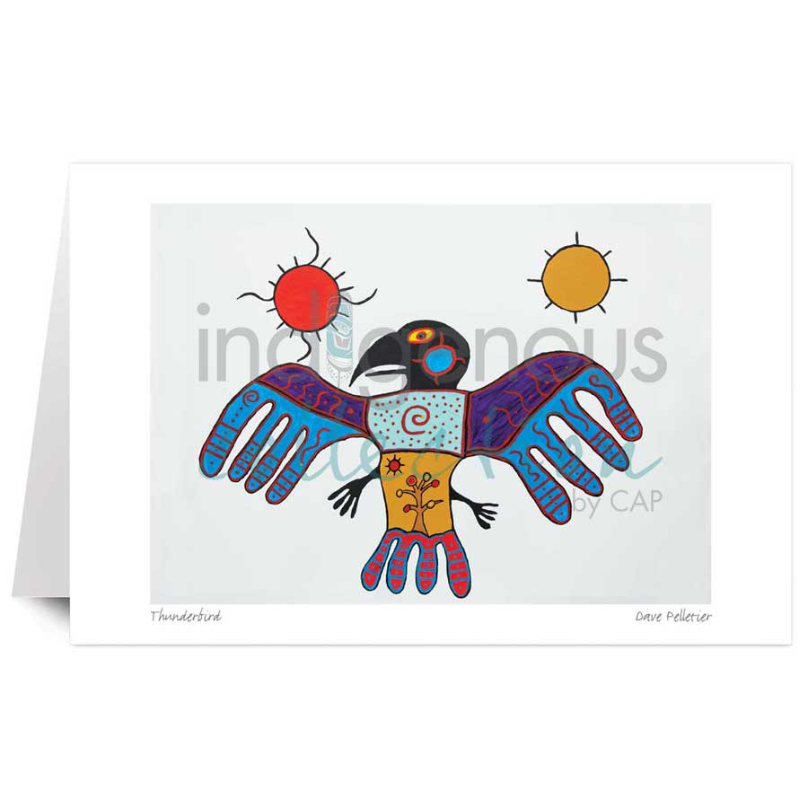 Thunderbird art card by artist Dave Pelletier