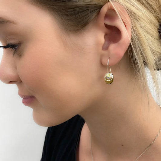 Bead stacker earrings made in Canada