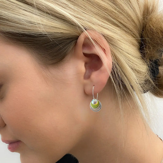Bead stacker earrings made in Canada