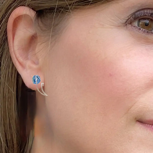 Bead stacker earrings made in Canada
