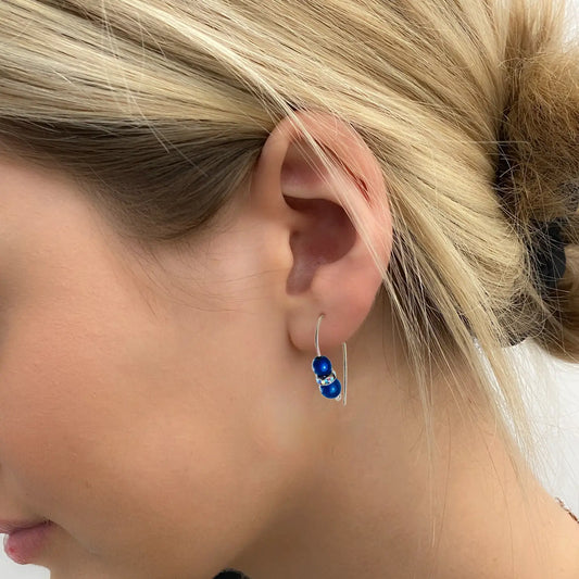 Bead stacker earrings made in Canada
