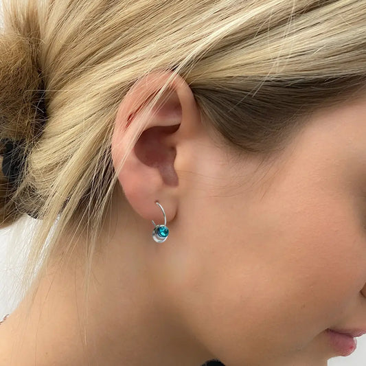 Bead stacker earrings made in Canada
