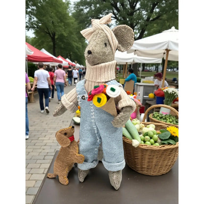 Market Day Mouse + Pup Sewing Kit – Made in Nova Scotia, Canada
