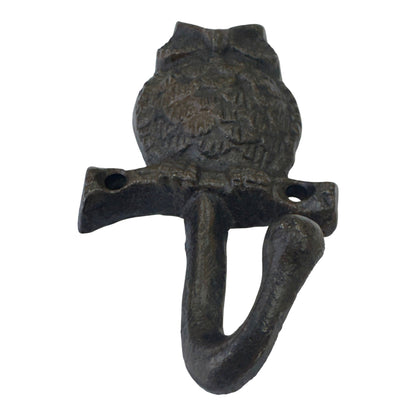 Cast iron owl wall hook