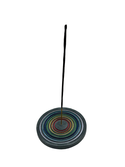 ZenN Ash Catcher, Seven Chakra Engraved Circular Pattern
