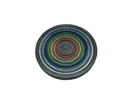 ZenN Ash Catcher, Seven Chakra Engraved Circular Pattern