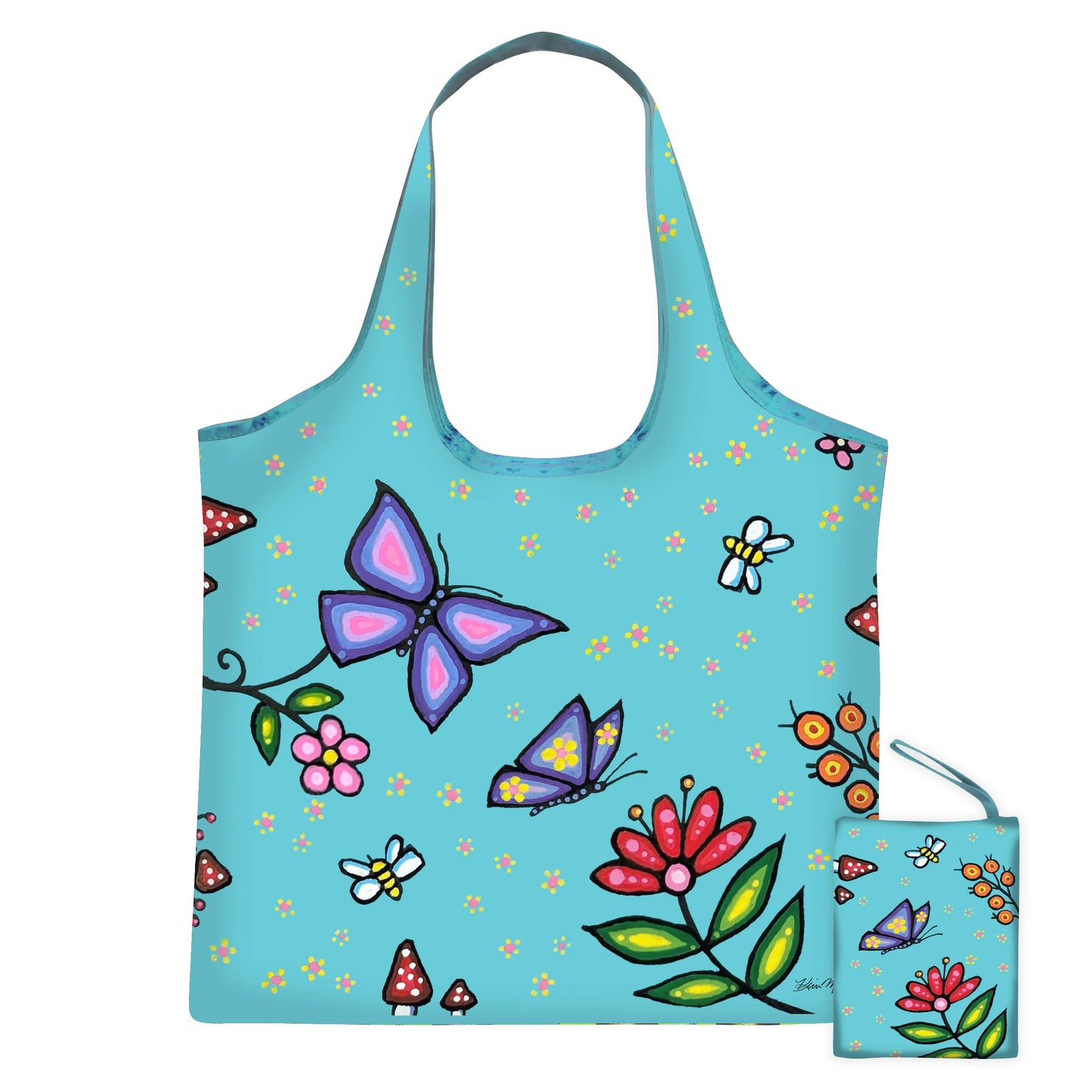 Kim McDonough Happiness Eco Shopping Bag
