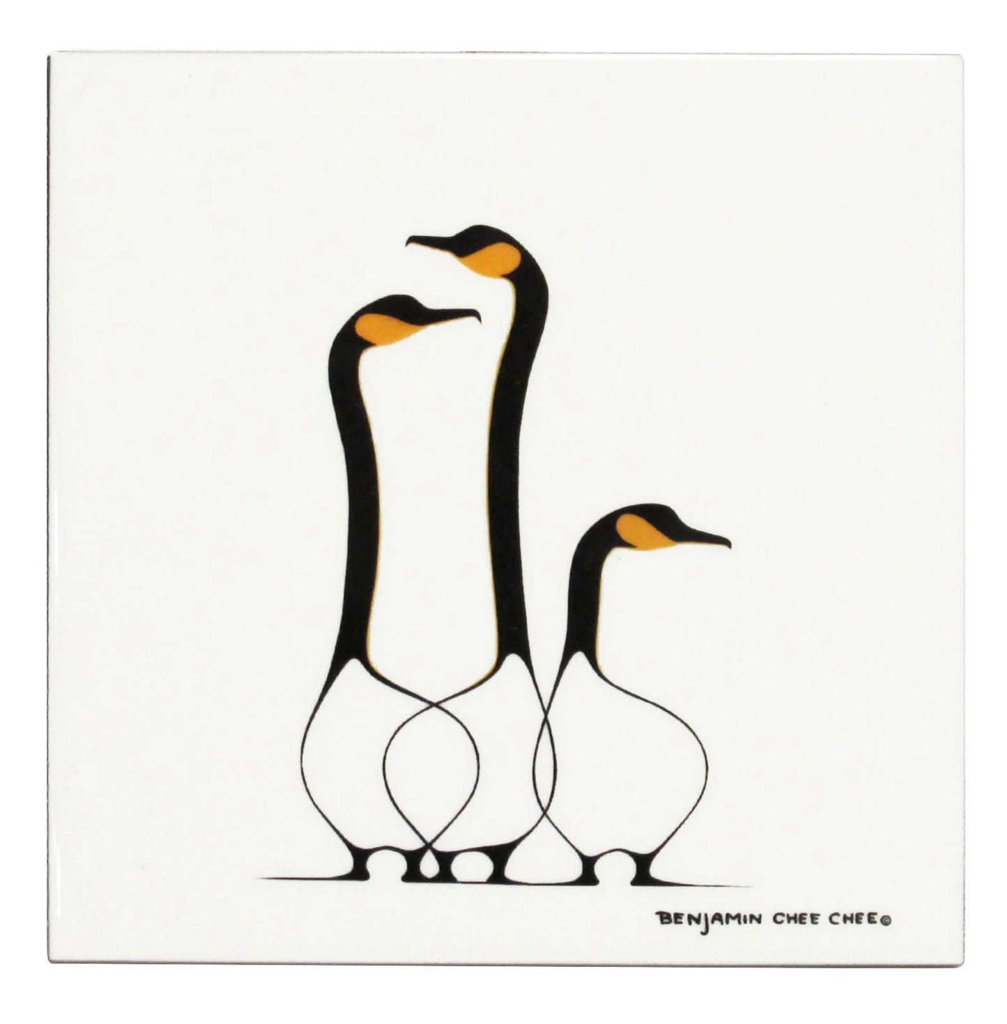 Benjamin Chee Chee Friends Ceramic Tile-Trivet