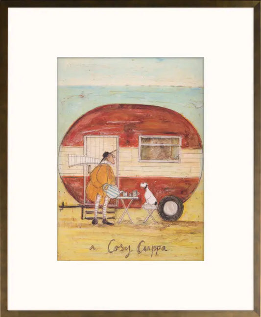 A cozy Cuppa - Framed Print By Sam Toft 14” x 12”