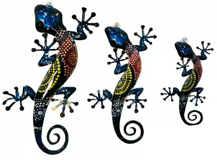 Wall Geckos - Made in Mexico From Recycled Metal