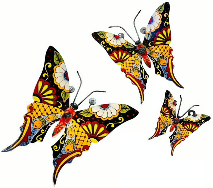 Wall Butterflies - Made in Mexico From Recycled Metal