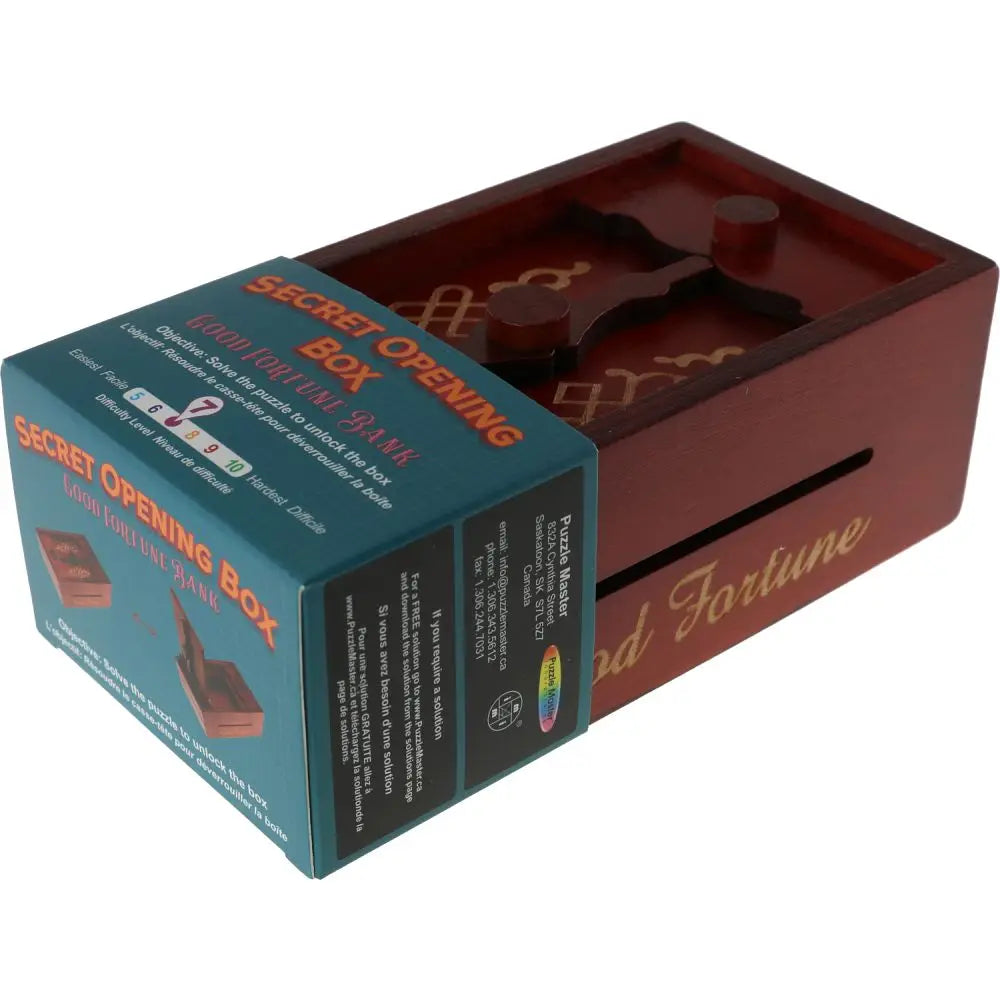 Secret Opening Box - Good Fortune Bank | Wooden Puzzle Box