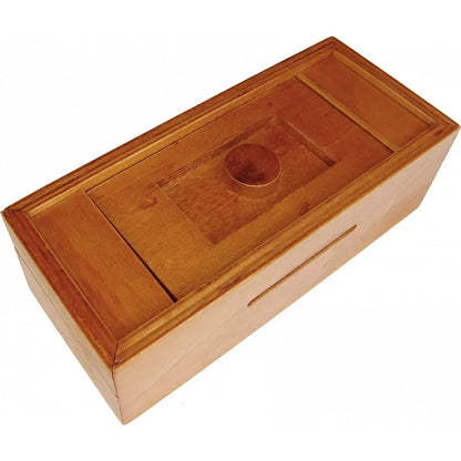 Secret Opening Box - Button Bank | Wooden Puzzle Box