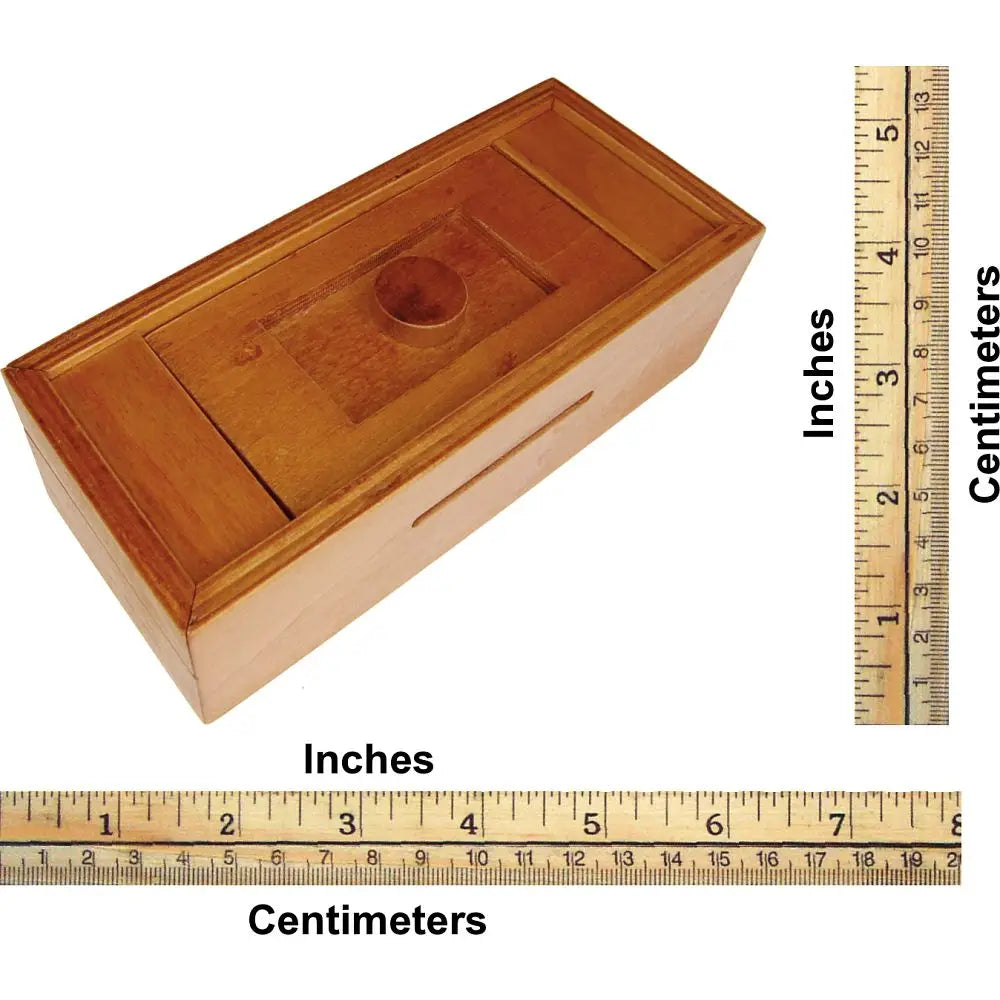 Secret Opening Box - Button Bank | Wooden Puzzle Box