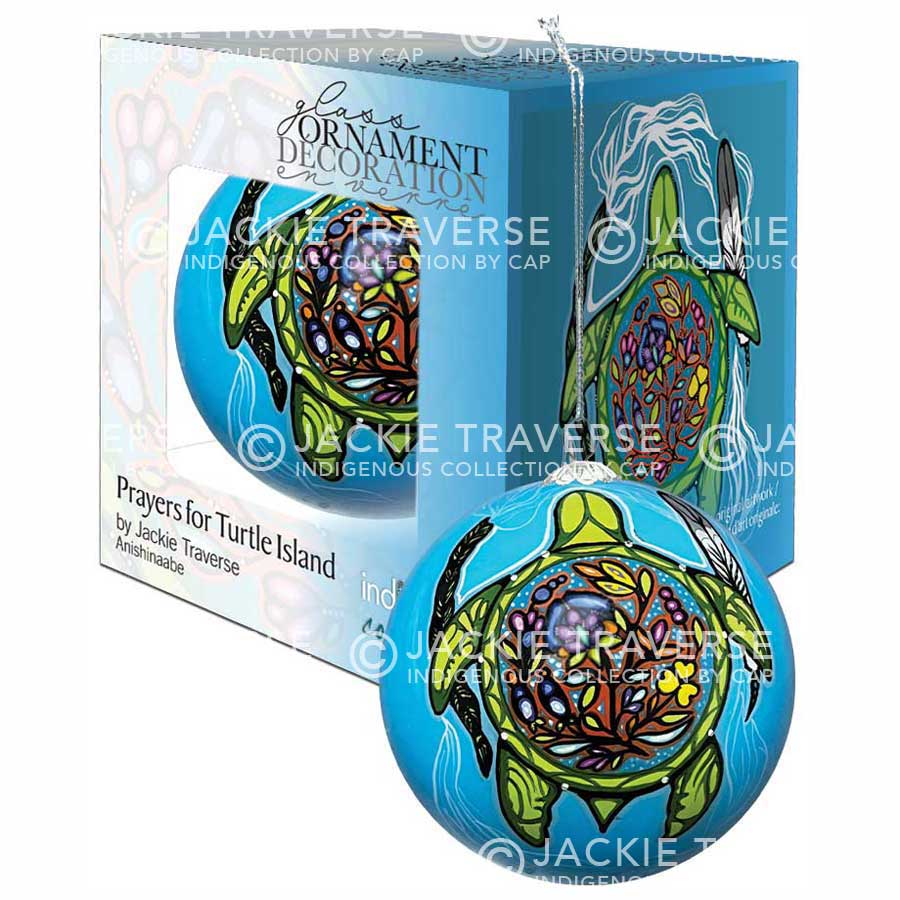 Prayers for Turtle Island Ornament - Artist Jackie Traverse