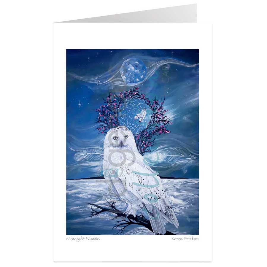 Midnight Wisdom Art Card - Artist Karen Erickson