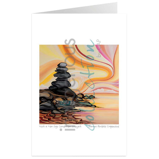 With a New Day Comes New strength Art Card - Artist Shawna Grapentine