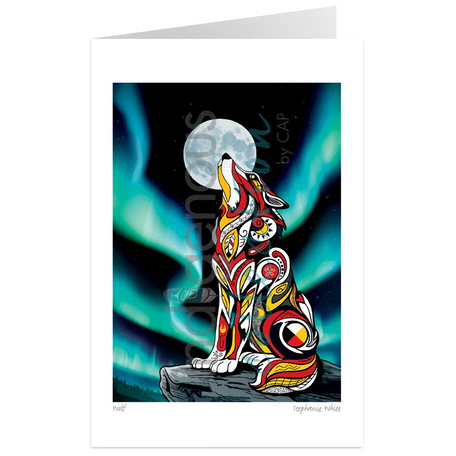 Spirit Wolf II Art Card - Artist Stephanie White