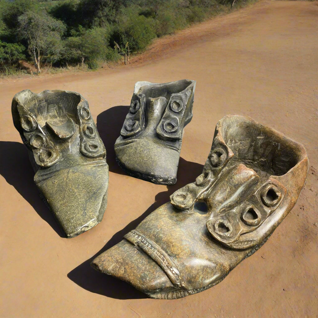 Group of Shona Sculptures shoes