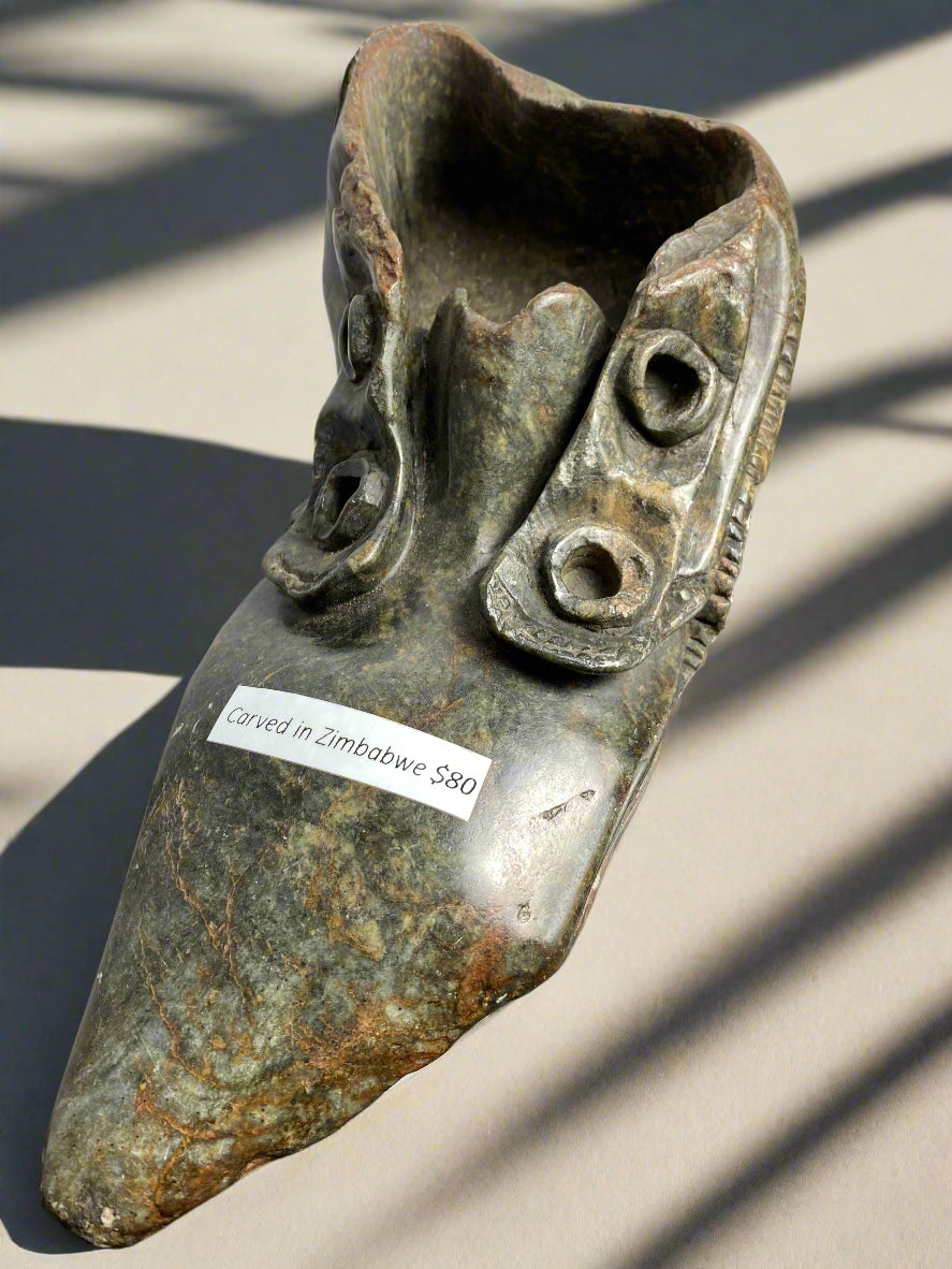 Zimbabwe Sculpture Stone Shoe