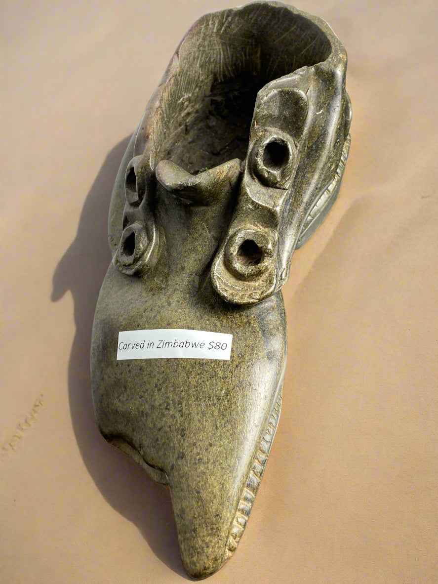 Zimbabwe Sculpture Stone Shoe