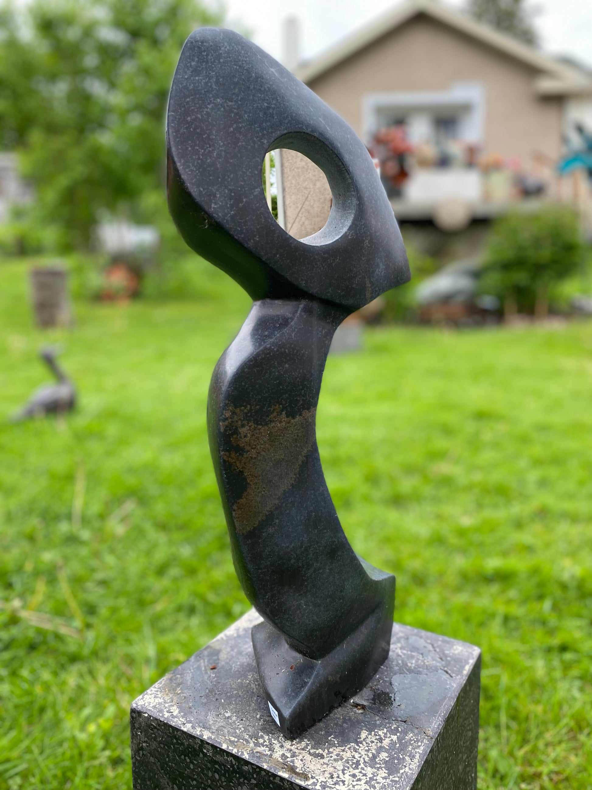stone Sculpture made in Zimbabwe of an Owl