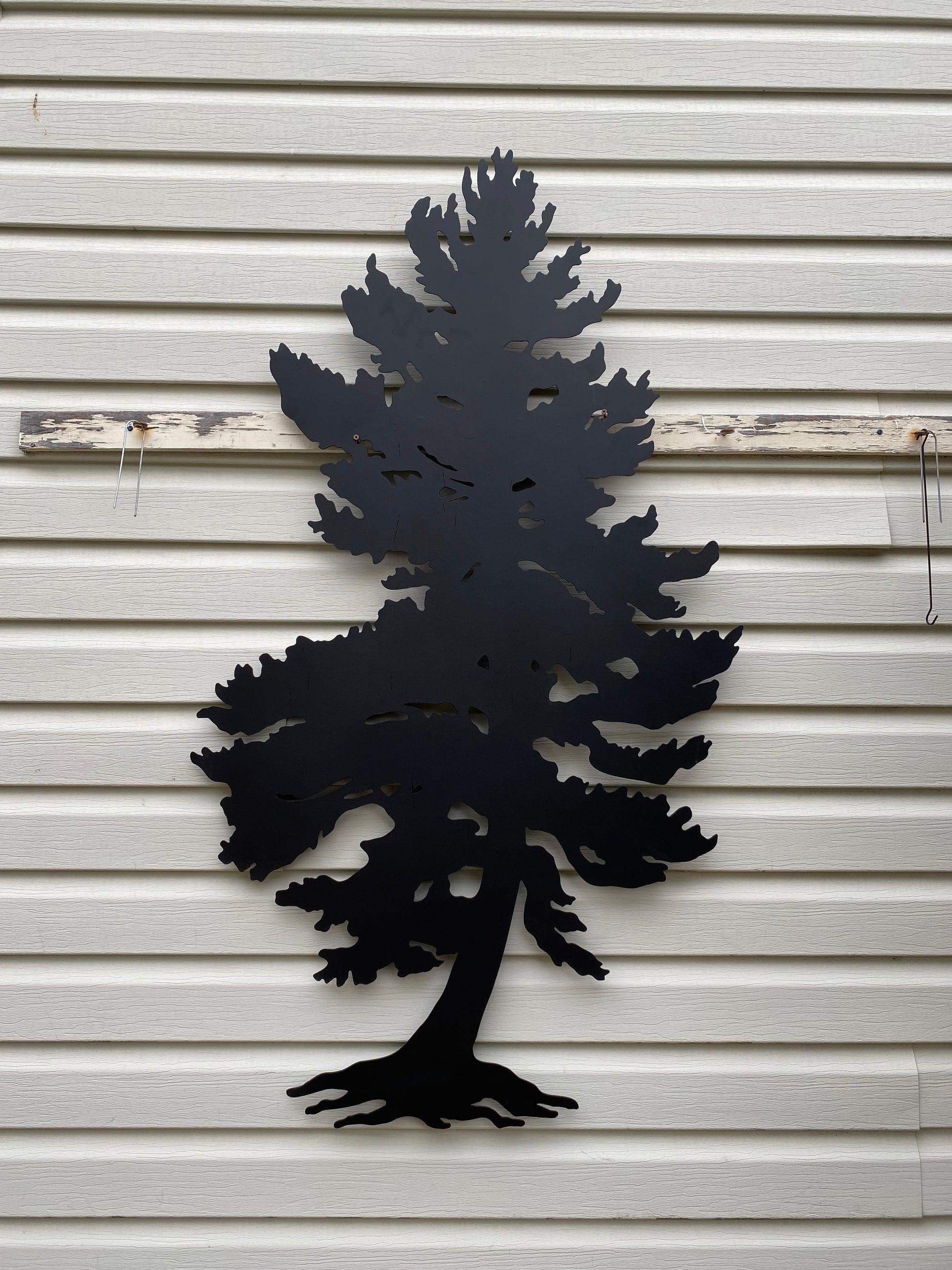 Metal pine tree