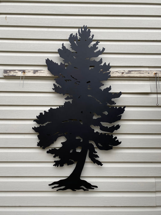 Metal pine tree