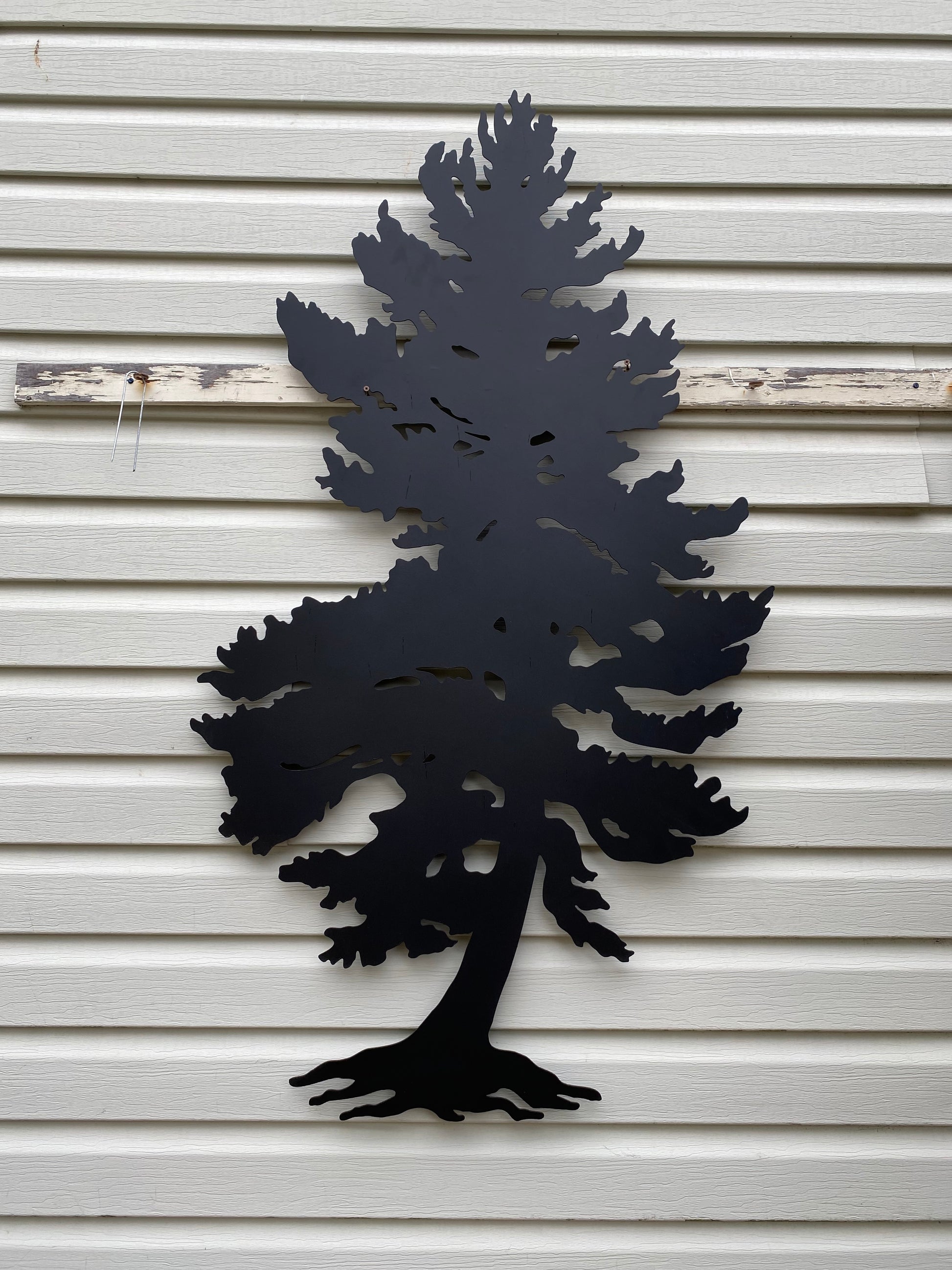 Metal pine tree
