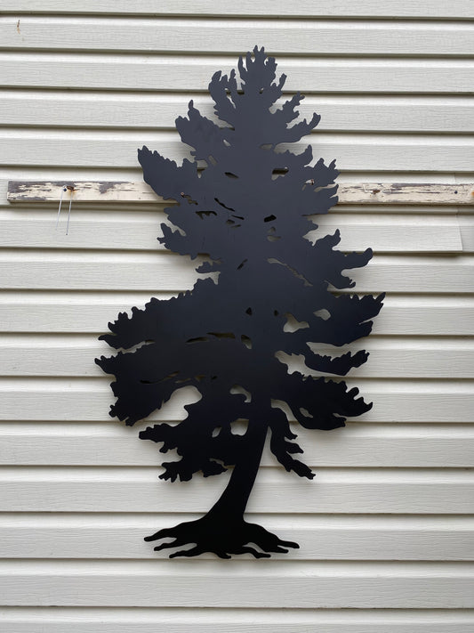 Metal pine tree