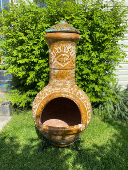 Traditional Mexican Clay Pottery Fireplace-chiminea