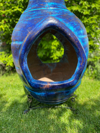 Chiminea Large — Made in Mexico #23 close up of opening