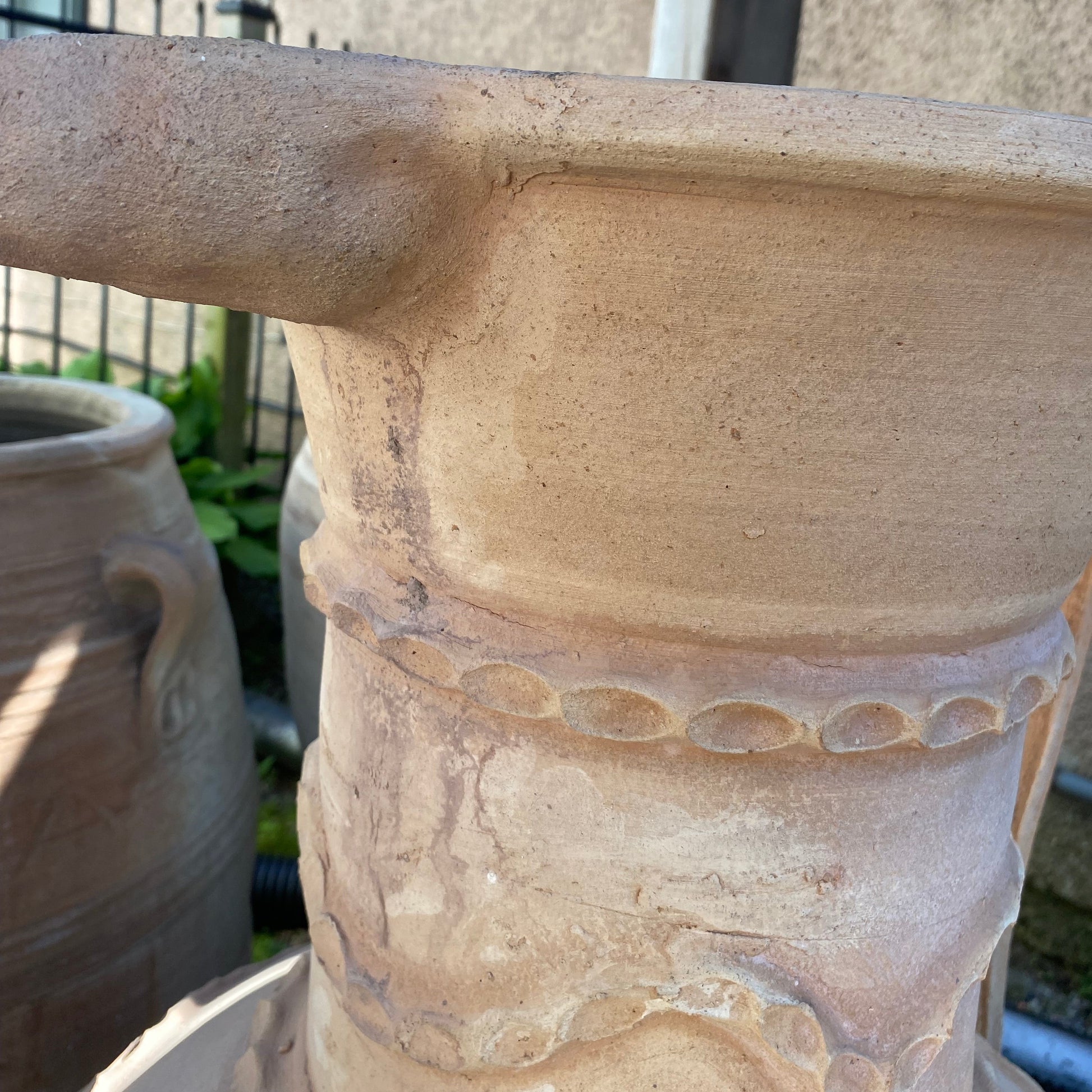  xlarge cretan pot with spout-close up of spout